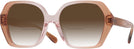 Square Saddle/dusty Rose Gradient Coach 8404U w/ Gradient Bifocal Reading Sunglasses View #1