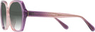 Square Amethyst/pink Gradient Coach 8404U w/ Gradient Bifocal Reading Sunglasses View #3