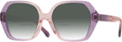 Square Amethyst/pink Gradient Coach 8404U w/ Gradient Bifocal Reading Sunglasses View #1