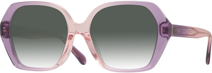 Square Amethyst/pink Gradient Coach 8404U w/ Gradient Progressive No-Line Reading Sunglasses View #1