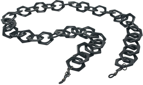  Black Jangles Chunky Hex Chain View #1