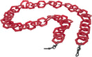  Transparent Red Jangles Chunky Hex Chain View #1