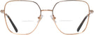 Oversized,Square Rose Gold Jimmy Choo 2001B Bifocal View #2