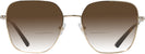 Oversized,Square Pale Gold Jimmy Choo 2001B w/ Gradient Bifocal Reading Sunglasses View #2