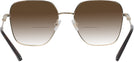 Oversized,Square Pale Gold Jimmy Choo 2001B w/ Gradient Bifocal Reading Sunglasses View #4