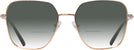 Oversized,Square Rose Gold Jimmy Choo 2001B w/ Gradient Bifocal Reading Sunglasses View #2