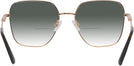 Oversized,Square Rose Gold Jimmy Choo 2001B w/ Gradient Bifocal Reading Sunglasses View #4