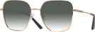 Oversized,Square Rose Gold Jimmy Choo 2001B w/ Gradient Bifocal Reading Sunglasses View #1