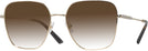 Oversized,Square Pale Gold Jimmy Choo 2001B w/ Gradient Progressive No-Line Reading Sunglasses View #1