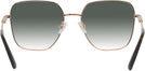 Oversized,Square Rose Gold Jimmy Choo 2001B w/ Gradient Progressive No-Line Reading Sunglasses View #4