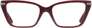 Cat Eye Red Jimmy Choo 3002B Single Vision Full Frame View #2