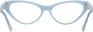 Cat Eye Blue Jimmy Choo 3005 Single Vision Half Frame View #4