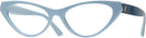 Cat Eye Blue Jimmy Choo 3005 Single Vision Half Frame View #1