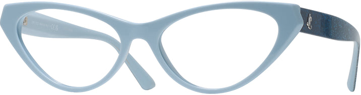 Cat Eye Blue Jimmy Choo 3005 Single Vision Half Frame View #1