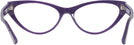 Cat Eye Violet Jimmy Choo 3005 Single Vision Half Frame View #4