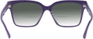 Square Violet Jimmy Choo 3006U w/ Gradient Bifocal Reading Sunglasses View #4