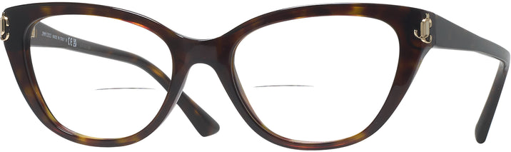 Cat Eye Havana Jimmy Choo 3011 Bifocal View #1