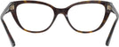 Cat Eye Havana Jimmy Choo 3011 Single Vision Full Frame View #4