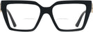 Square Black Jimmy Choo 3017U Bifocal View #2