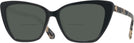 Cat Eye Black Kate Spade Lucca Bifocal Reading Sunglasses View #1