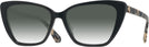 Cat Eye Black Kate Spade Lucca w/ Gradient Progressive No-Line Reading Sunglasses View #1