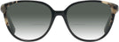 Square Black/grey Kate Spade Vienne w/ Gradient Bifocal Reading Sunglasses View #2