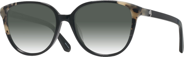 Square Black/grey Kate Spade Vienne w/ Gradient Progressive No-Line Reading Sunglasses View #1