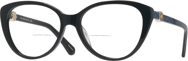 Cat Eye Black Kate Spade Visalia Bifocal View #1