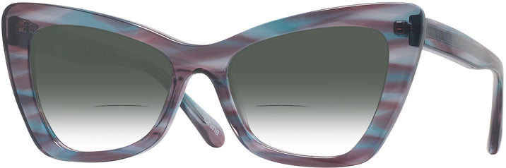 Butterfly Blue &amp; Purple Tortoise Millicent Bryce 171 w/ Gradient Bifocal Reading Sunglasses View #1