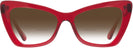 Butterfly Transparent Red Millicent Bryce 171 w/ Gradient Bifocal Reading Sunglasses View #2