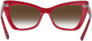 Butterfly Transparent Red Millicent Bryce 171 w/ Gradient Bifocal Reading Sunglasses View #4