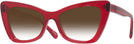 Butterfly Transparent Red Millicent Bryce 171 w/ Gradient Bifocal Reading Sunglasses View #1