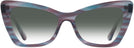 Butterfly Blue &amp; Purple Tortoise Millicent Bryce 171 w/ Gradient Progressive No-Line Reading Sunglasses View #2