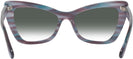 Butterfly Blue &amp; Purple Tortoise Millicent Bryce 171 w/ Gradient Progressive No-Line Reading Sunglasses View #4