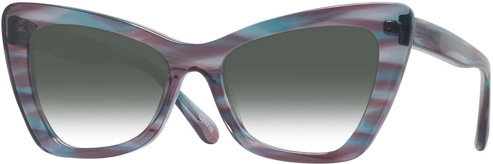 Butterfly Blue &amp; Purple Tortoise Millicent Bryce 171 w/ Gradient Progressive No-Line Reading Sunglasses View #1