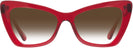 Butterfly Transparent Red Millicent Bryce 171 w/ Gradient Progressive No-Line Reading Sunglasses View #2