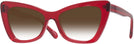 Butterfly Transparent Red Millicent Bryce 171 w/ Gradient Progressive No-Line Reading Sunglasses View #1