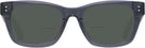 Square Transparent Grey Millicent Bryce 175 Bifocal Reading Sunglasses View #2