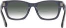 Square Transparent Grey Millicent Bryce 175 w/ Gradient Bifocal Reading Sunglasses View #4