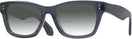 Square Transparent Grey Millicent Bryce 175 w/ Gradient Bifocal Reading Sunglasses View #1