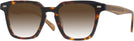 Square Tortoise With Light Brown Millicent Bryce 176 w/ Gradient Progressive No-Line Reading Sunglasses View #1