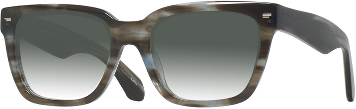 Square Brown Blue Striation Millicent Bryce 180 w/ Gradient Progressive No-Line Reading Sunglasses View #1