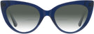 Cat Eye Blue Millicent Bryce 187 w/ Gradient Bifocal Reading Sunglasses View #2