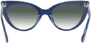 Cat Eye Blue Millicent Bryce 187 w/ Gradient Bifocal Reading Sunglasses View #4