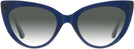 Cat Eye Blue Millicent Bryce 187 w/ Gradient Progressive No-Line Reading Sunglasses View #2