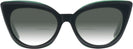 Cat Eye,Oversized Dark Green Millicent Bryce 188 w/ Gradient Bifocal Reading Sunglasses View #2