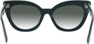 Cat Eye,Oversized Dark Green Millicent Bryce 188 w/ Gradient Bifocal Reading Sunglasses View #4