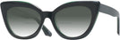 Cat Eye,Oversized Dark Green Millicent Bryce 188 w/ Gradient Bifocal Reading Sunglasses View #1