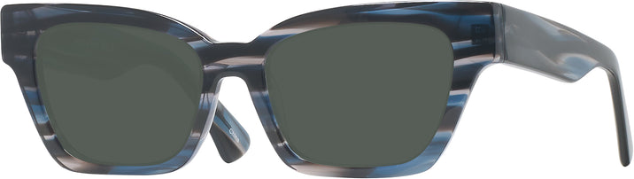 Rectangle Blue/grey Striped Millicent Bryce 189 Progressive No-Line Reading Sunglasses View #1