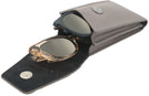  DOVE GREY Double Leather Sunglass Case View #1